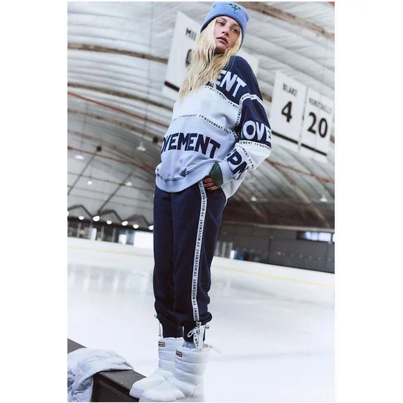 Free People All Star Logo Set XS Sweatshirt and Pants NEW